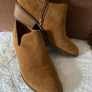 Lucky Brand Whiskey Suede Ankle Booties
